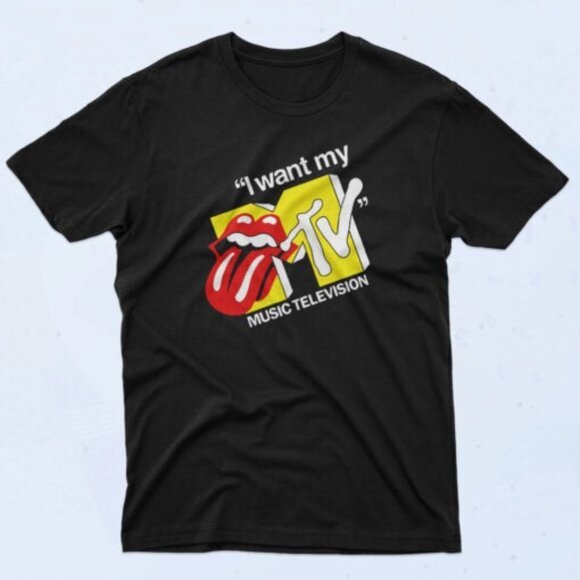 I Want My MTV 90s Retro Music Television Fan Gift Graphic Logo T Shirt 24 - Picture 1 of 5